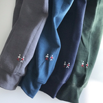 【NEW】小人の手刺繍 / クルーネック裏起毛トレーナー / 全3色
