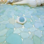 海辺の輝き　淡いブルー系極小・小型サイズ大盛Ａクラス（シーグラス）
