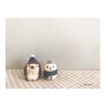 雪だるまとハリネズミさん