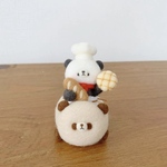 送料無料　受注生産　パンダ　パン屋　ハンドメイド