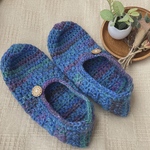 送料無料✨手編みの靴下　ルームシューズ　フットカバー　毛糸の靴下
