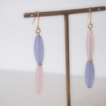 バイカラーピアス（パープル×ピンク）