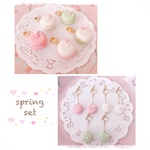 《spring set》さくら和マカロン❤︎チャーム&イヤリング2点セット