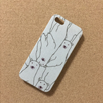 しろくま灰色 iPhoneケース