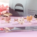 陽と七月様専用出品✩.*˚Lalaリング＊nyao  グレー×白ハチワレちゃん