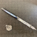 【受注製作 完成まで約2週間】 魔法の杖 ダイクロ 宇宙 ミックス ガラスペン 