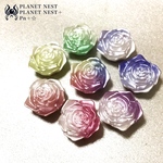 マグネット　セット　薔薇　手染めパーツ　レインボーカラーセットは現品限りで再販ナシ