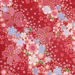 豪華金彩♪桜吹雪柄☆ちりめん?エンボス加工
