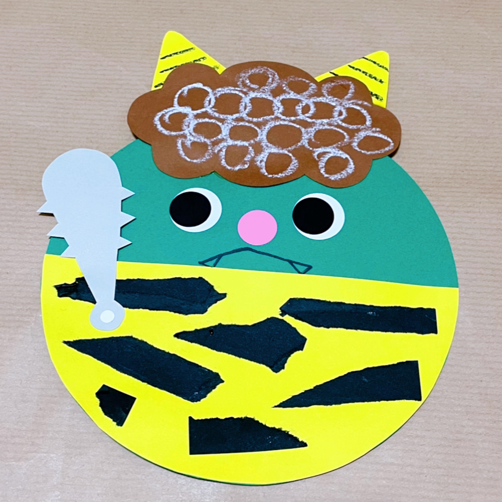 おに製作キット③100セット まるオニ製作キット☆6キット - MAYU-KIDS GALLERY | minne