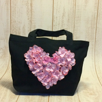 flower heartミニトートバック