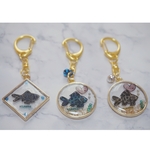 オーダー品  金魚ちゃんキーホルダー3個 