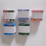 【22-061】友禅金彩2.5㎝ 青・緑・ピンク：100枚