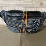 1点もの！！　ハンドメイド　デニムリメイク　ウエストポーチ　ボディバック