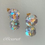 再再販　スワロフスキーピアス　まんまるピアス　グルーデコピアス　全面スワロフスキー　コロンピアス　キラキラピアス　