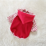 犬服　ふわふわニットセーター♡ 《カーディナルレッド》