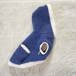 犬服　ほんわかニットのパーカー♡ 《ネイビー》