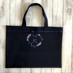 【受注生産】♪♪新デザイン！イニシャル刺繍のレッスンバッグ♪♪　