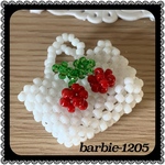 【新作】ビーズミニチュアバッグ（🍒さくらんぼ🍒）