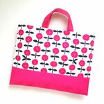 【アウトレット品①】レッスンバッグ【お花 ピンク】通園バッグ 通学バッグ 手提げ袋 絵本バッグ お稽古バッグ バック 入園グッズ 入学グッズ 北欧風