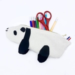 帆布　パンダ　ペンケース　再版7　ぱんだ　動物モチーフ