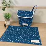 【オーダ－予約品】ｒ様専用＊マジックテープコップ袋＆ランチマット
