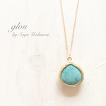 【40cm•mallon】Frame Turquoise necklace 