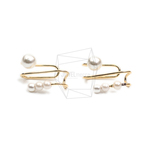 ERG-1945-G【2個入り】パールラウンドイヤーカフ/Pearl Round Earcuffs Earrings