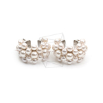ERG-1946-R【2個入り】パールラウンドイヤーカフ/Pearl Round Earcuffs Earrings