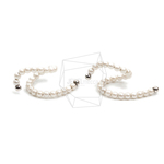 ERG-1947-R【2個入り】パールラウンドイヤーカフ/Pearl Round Earcuffs Earrings