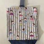 シューズケース【バレエの女の子・グレー】