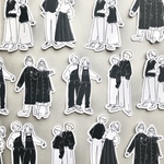 フレークシール7 モノクロファッションボーイ&ガール