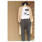 らくがきtee cat 長袖 猫 ねこ 