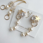 2way STAR  bijou & Perl ピアス　イヤリング