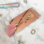 ローズゴールドミラータッセルケース· iPhone/iPhone6/iPhone6plus/iPhone7 /iPhone7plusGALAXYNote4スマホケース