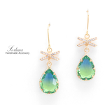 Ribbon Gradation(724) ピアス/イヤリング/ノンホールピアス/樹脂ピアス