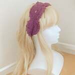 大人可愛い紫ターバン＊ナチュラルコーデに