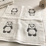 6重織ガーゼのハンカチ＊パンダ