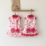 ハートいっぱいなワンピ♡ピンク　犬服(送料込み価格)