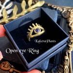 アポローンの瞳【開眼】Open eye Ring "Iolite"