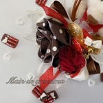 【わんちゃん／猫ちゃん用チョーカー】バレンタイン💖チョコ🍫ローズ🌹ネズミさんキー🗝