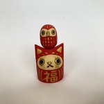 ねこだるま と ふくろう