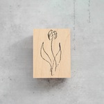 ラフスケッチ チューリップ - rough sketch tulip - [ラバースタンプ(樺台木)]