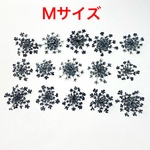【15枚】レースフラワー の押し花（ブラック）Mサイズ