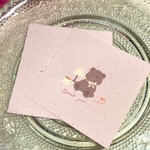 tea time bear ♡ Thank you memo 36枚