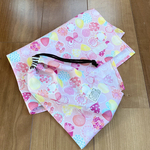 バタフライリボン🎀ピンク★給食セット★お名前タグ付き★給食ナフキン40×60★ランチョンマット　小学校