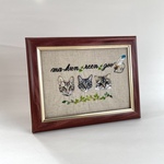 msyy4610様オーダー品☆猫の手刺繍のポートレート