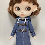 ダッフルコート：デニム　ブライス　アウトフィット