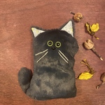 保護猫チャリティぬいぐるみ【ネイビーブラック】