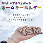 【ネコポス送料無料】ネームキーホルダー　ミニサイズもついてくる！
