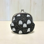 オバケ柄のがまぐち